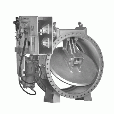 Face closing flange mounted three lever valve for gas isolation